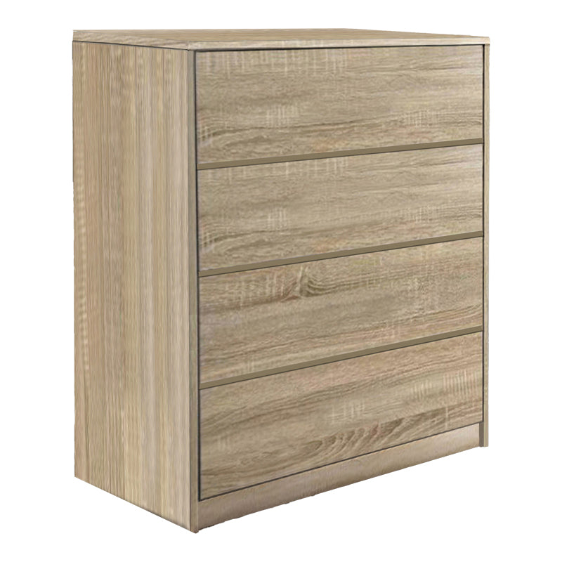 Kuanger pakoworld mdf chest of drawers in a natural shade 80x40x80cm