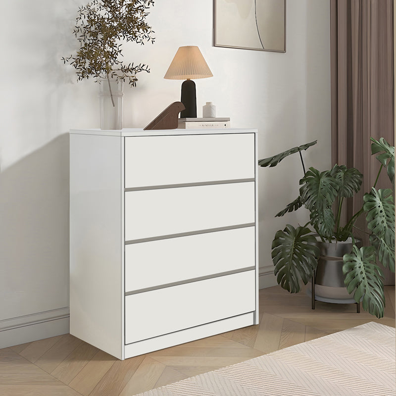 Kuanger pakoworld mdf chest of drawers in white shade 80x40x80cm