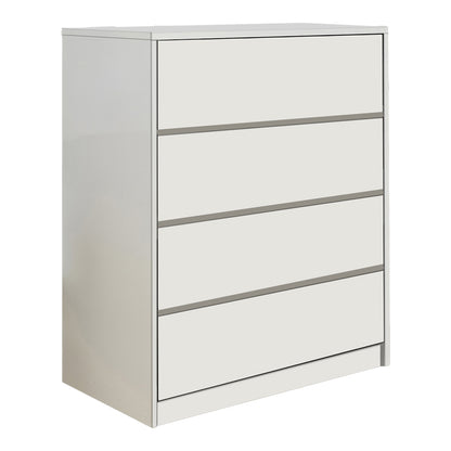 Kuanger pakoworld mdf chest of drawers in white shade 80x40x80cm