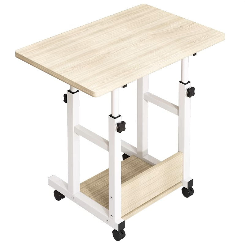 Mobile desk Stolu pakoworld mdf-metal in natural-white color 60x40x68cm