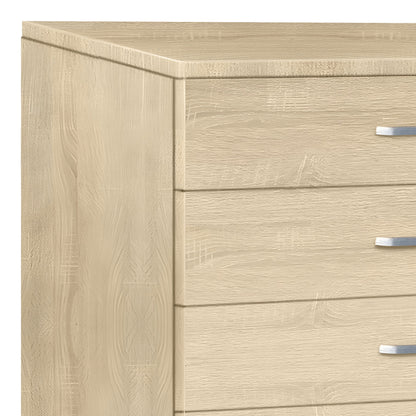 Gioko chest of drawers with 5 drawers in natural shade 80x40x100cm