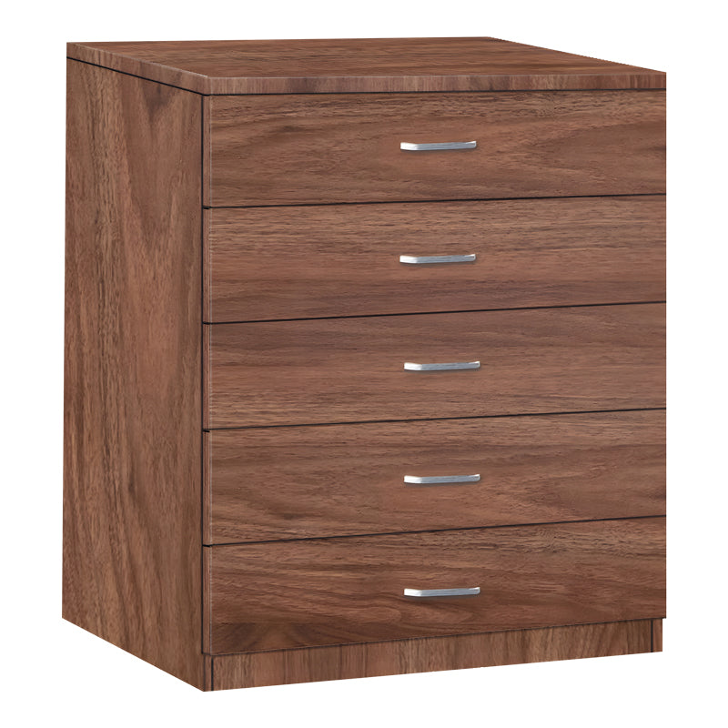 Gioko pakoworld chest of drawers with 5 drawers in walnut shade 80x40x100cm