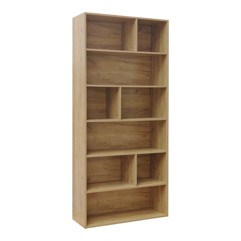 Bookcase Evergin with drawers mdf in oak color 80x30x180cm