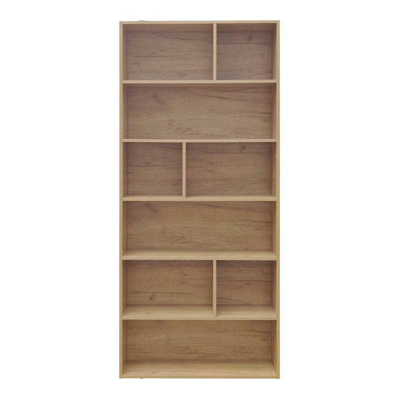 Bookcase Evergin with drawers mdf in oak color 80x30x180cm