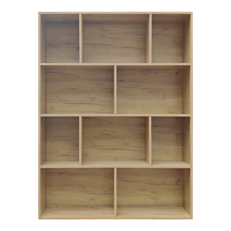 Bookcase Evergin with drawers mdf in oak color 100x30x135cm