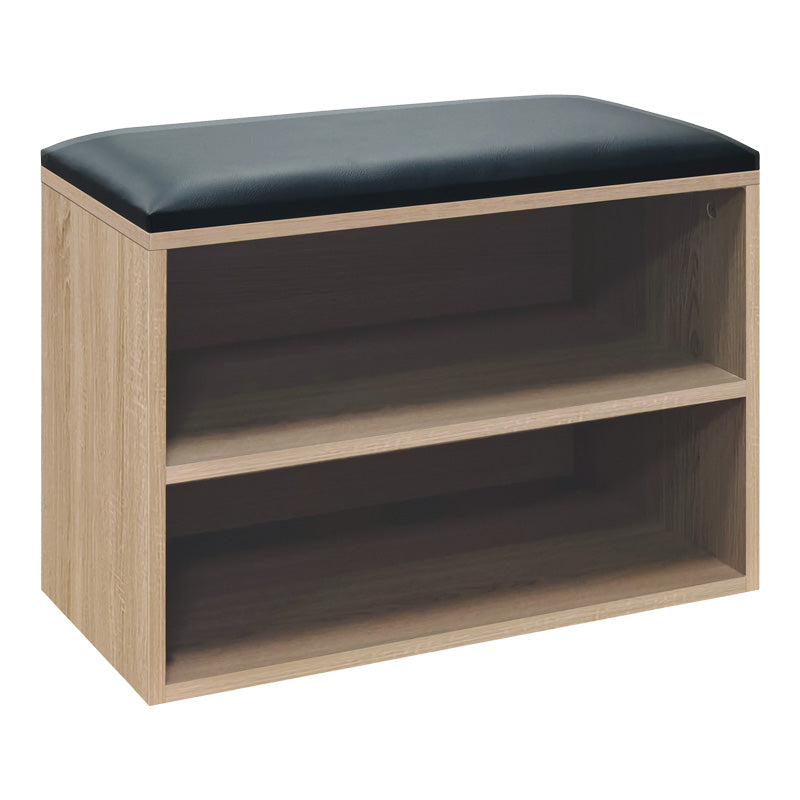 Shoe cabinet stool Kiana 4 pairs in natural color 60x32x44cm