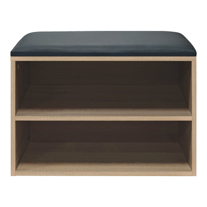 Shoe cabinet stool Kiana 4 pairs in natural color 60x32x44cm