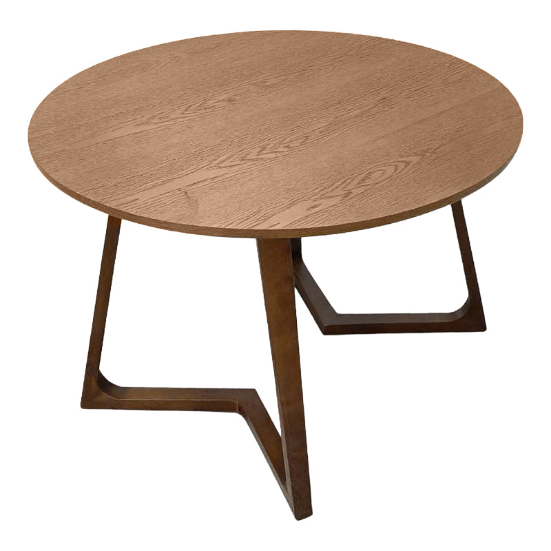 Dining table Sedria mdf in walnut color D120x75cm