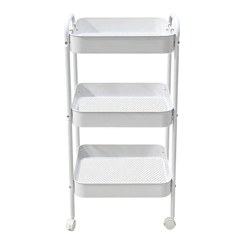 3-tier trolley Nedea white metal 41x30x77cm