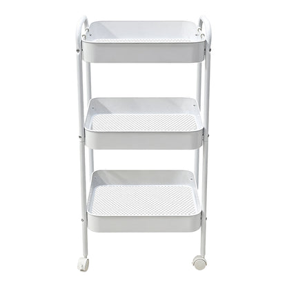 3-tier trolley Nedea white metal 41x30x77cm