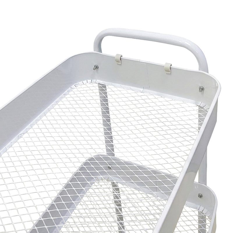 3-tier trolley Nedea white metal 41x30x77cm
