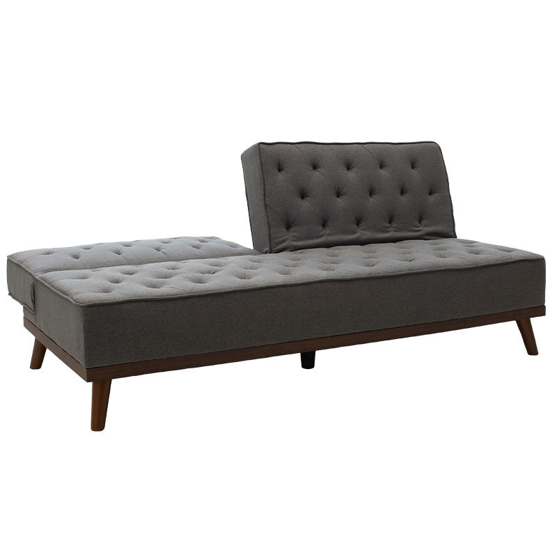 Sofa bed Marco pakoworld in grey fabric 180x80x80cm