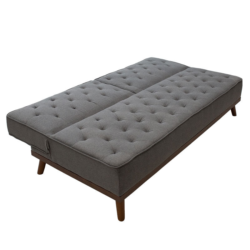 Sofa bed Marco pakoworld in grey fabric 180x80x80cm