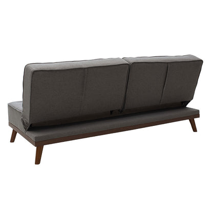 Sofa bed Marco pakoworld in grey fabric 180x80x80cm