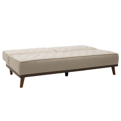 Sofa bed Marco pakoworld in beige fabric 180x80x80cm