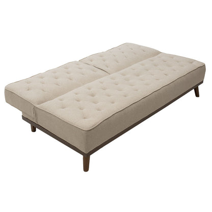 Sofa bed Marco pakoworld in beige fabric 180x80x80cm