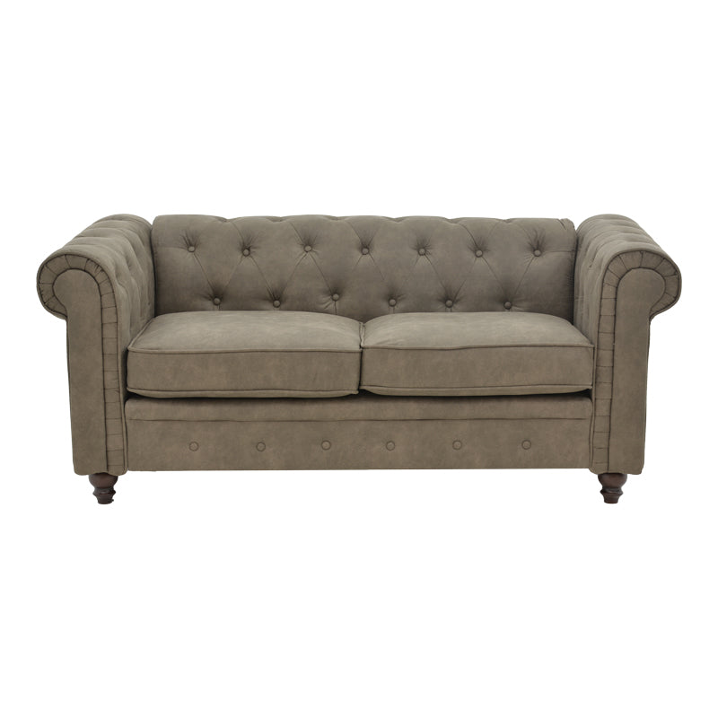 2-seater sofa Incredible pakoworld brown fabric 160x84x67cm