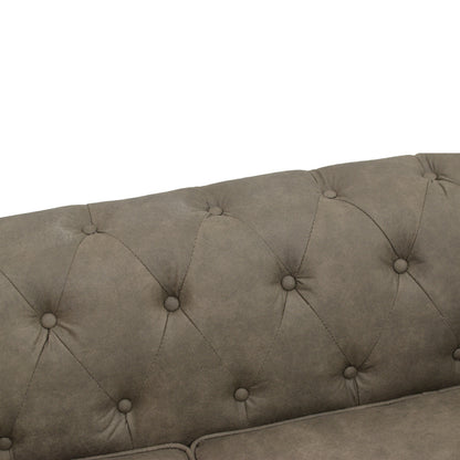 2-seater sofa Incredible pakoworld brown fabric 160x84x67cm