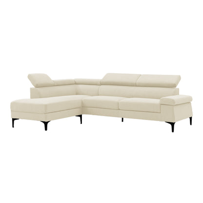 Right corner sofa Gracious pakoworld beige fabric 257x178x86cm