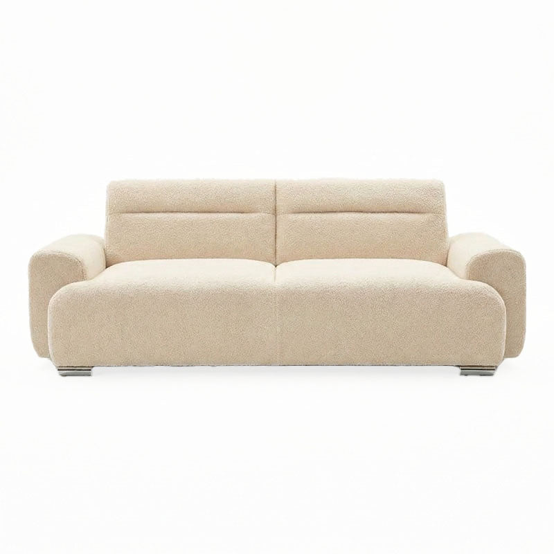 Three-seater sofabed Harmonious boucle beige 223.5x92x81cm