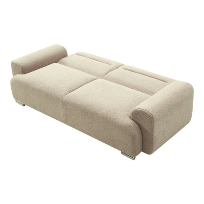 Three-seater sofa Harmonious pakoworld boucle beige 223.5x92x81cm