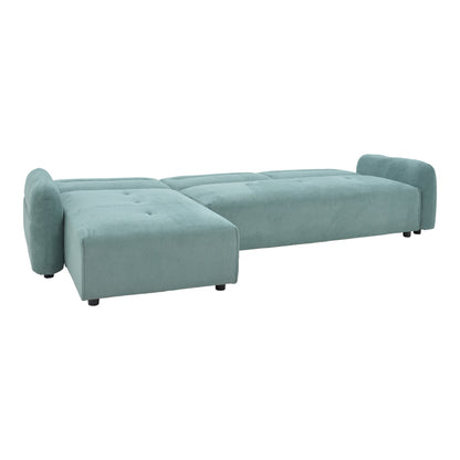 Corner sofa Inspired pakoworld reversible mint fabric 293x142x80cm