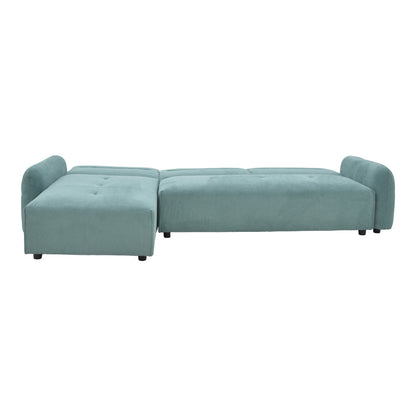 Corner sofa Inspired pakoworld reversible mint fabric 293x142x80cm