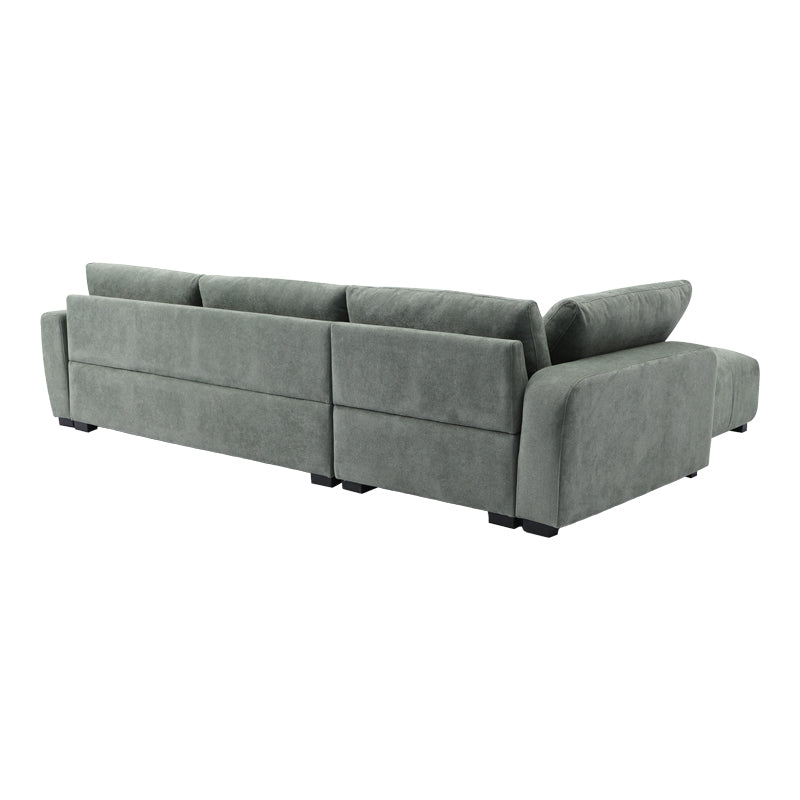 Sofa right corner Gianco pakoworld fabric in mint shade 298x208x85cm