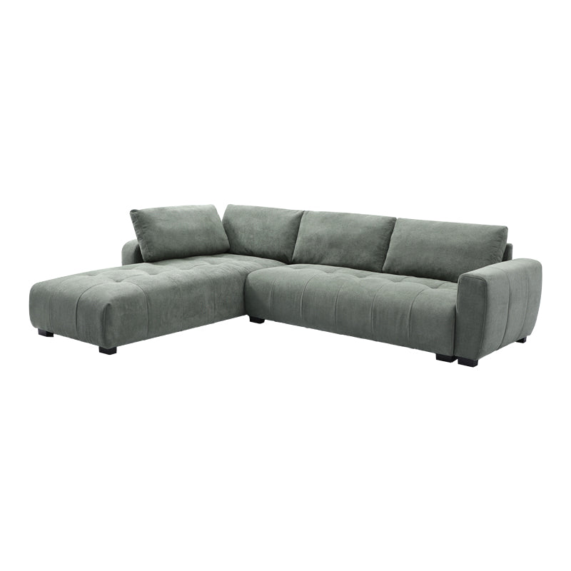 Sofa right corner Gianco pakoworld fabric in mint shade 298x208x85cm