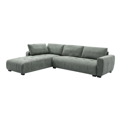 Sofa right corner Gianco pakoworld fabric in mint shade 298x208x85cm