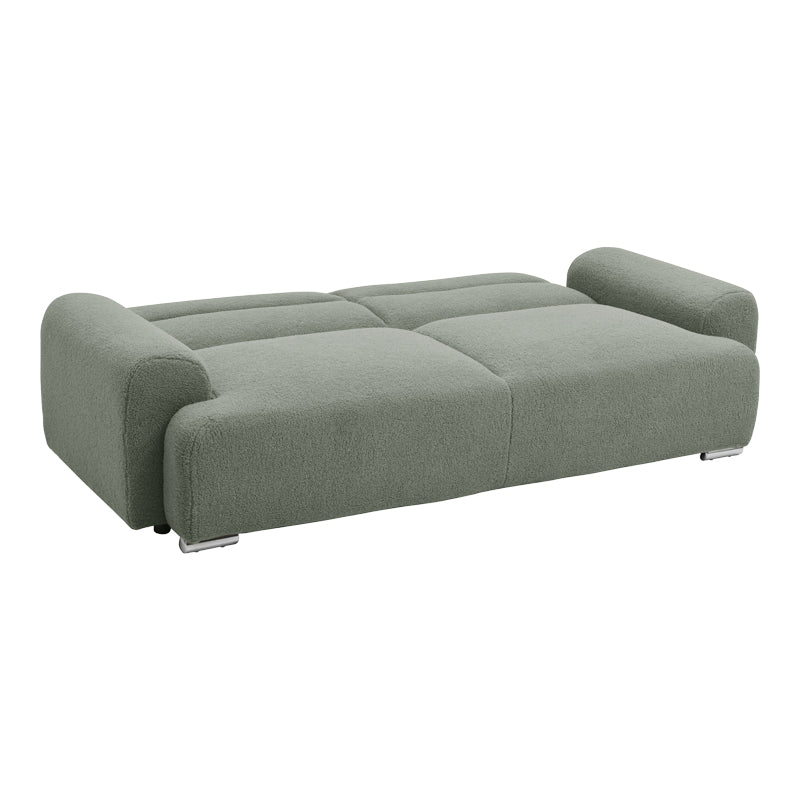 Three-seater sofa Harmonious boucle olive green 223.5x92x81cm