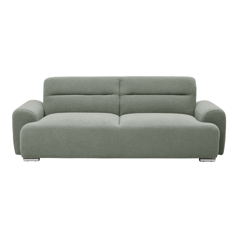 Three-seater sofa Harmonious boucle olive green 223.5x92x81cm
