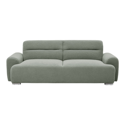 Three-seater sofa Harmonious boucle olive green 223.5x92x81cm