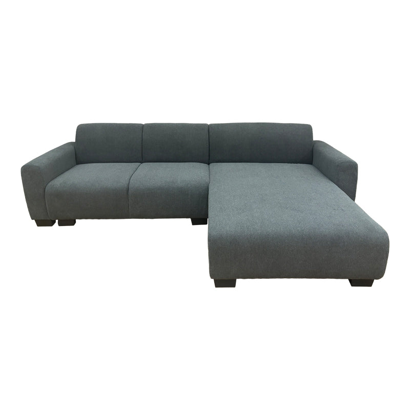 Reversible corner sofa Erros fabric in gray shade 287x161x71cm