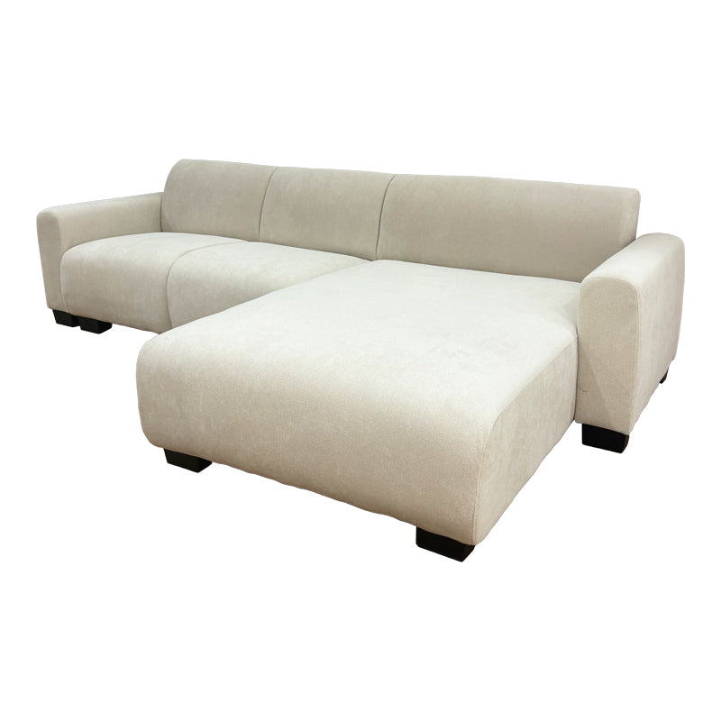 Reversible corner sofa Erros fabric in beige shade 287x161x71cm