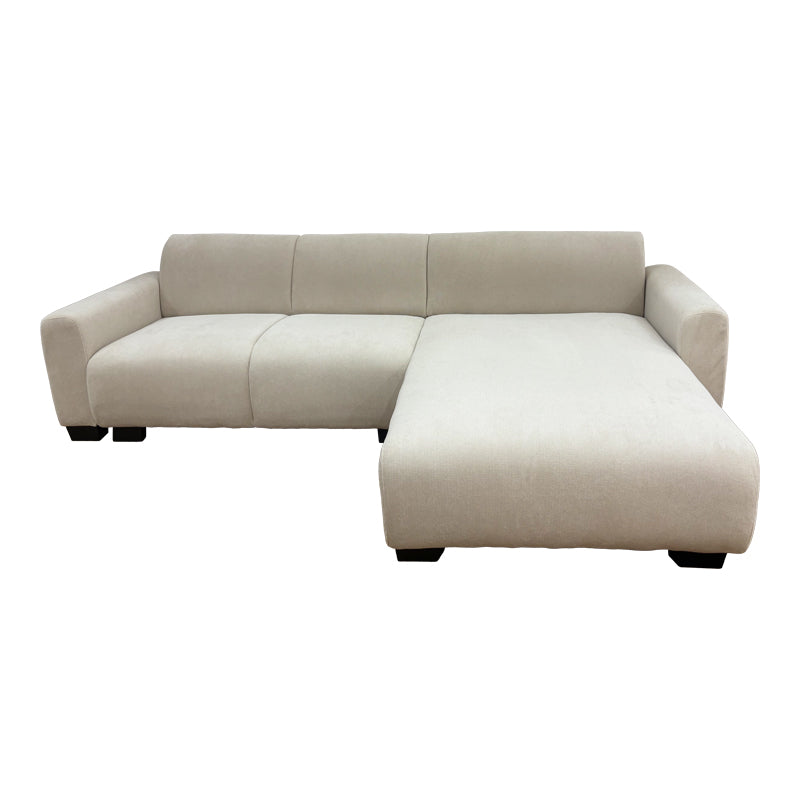 Reversible corner sofa Erros fabric in beige shade 287x161x71cm
