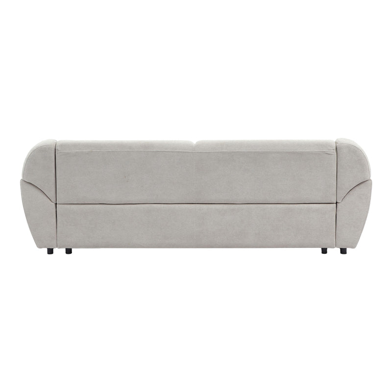 Three-seater sofa Echono beige fabric 230x88x77cm