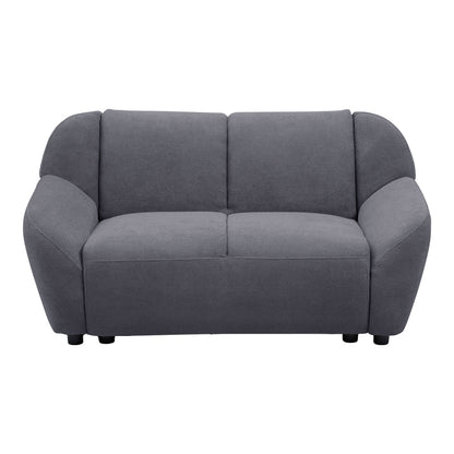 Two-seater sofa Echono anthracite fabric 144x88x77cm