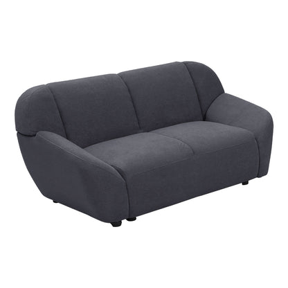 Two-seater sofa Echono anthracite fabric 144x88x77cm