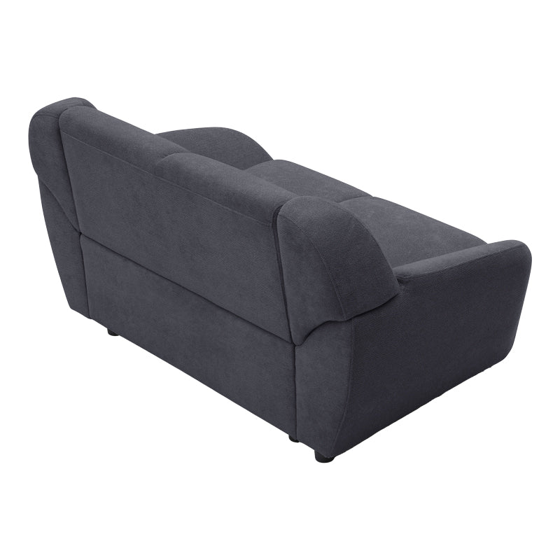 Two-seater sofa Echono anthracite fabric 144x88x77cm