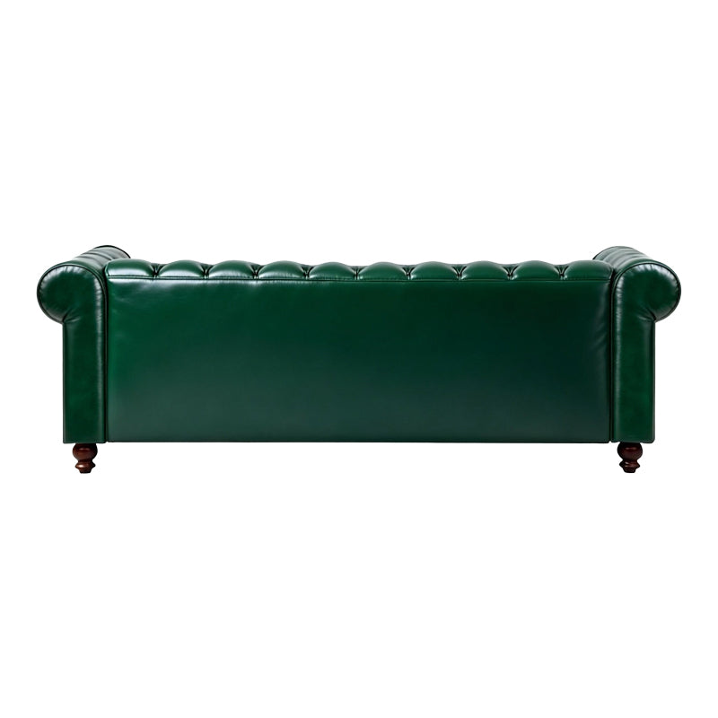 Three-seater sofa Chesterfield pu cypress 203x84x67cm