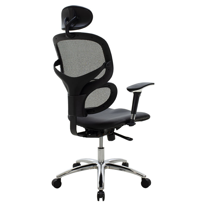 Manager office chair Freedom pakoworld SUPREME QUALITY mesh-pu in black colour