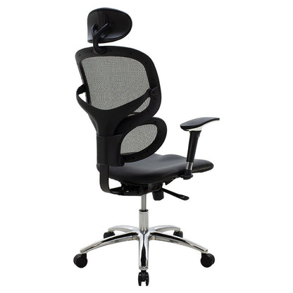 Manager office chair Freedom pakoworld SUPREME QUALITY mesh-pu in black colour