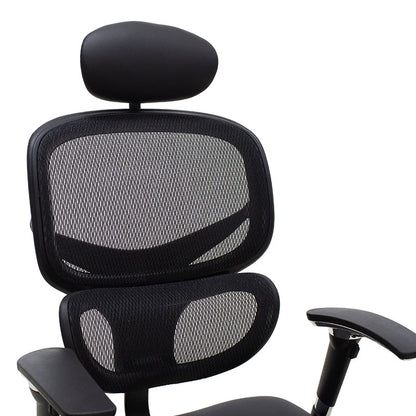 Manager office chair Freedom pakoworld SUPREME QUALITY mesh-pu in black colour
