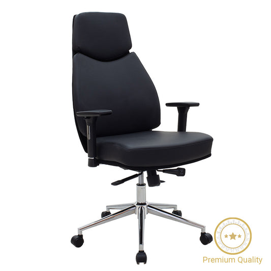 Manager office chair Sandy Premium pakoworld with PU in black colour