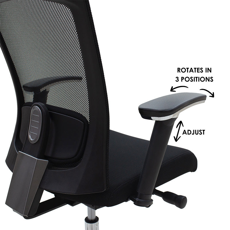 Manager office chair Nairn Premium pakoworld mesh black