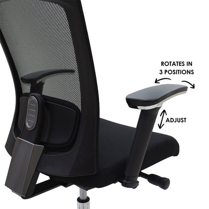 Manager office chair Nairn Premium pakoworld mesh black