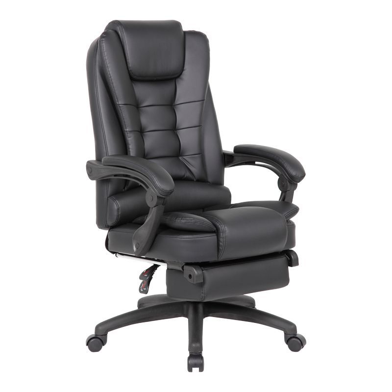 Manager office chair with footrest Acel pakoworld pu black158x63x117.5cm