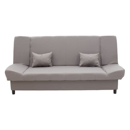 Sofa - bed Tiko pakoworld with storage space fabric in grey color 200x85x90cm