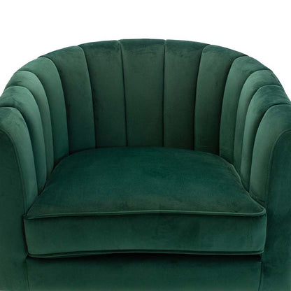 Armchair Casanova pakoworld velvet in green color 80x74x74cm